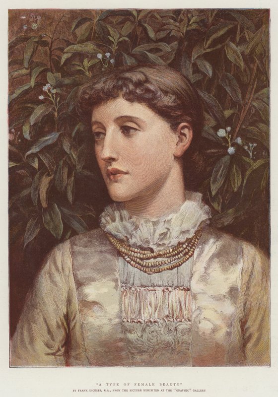 Un tipo di bellezza femminile da Frank Dicksee
