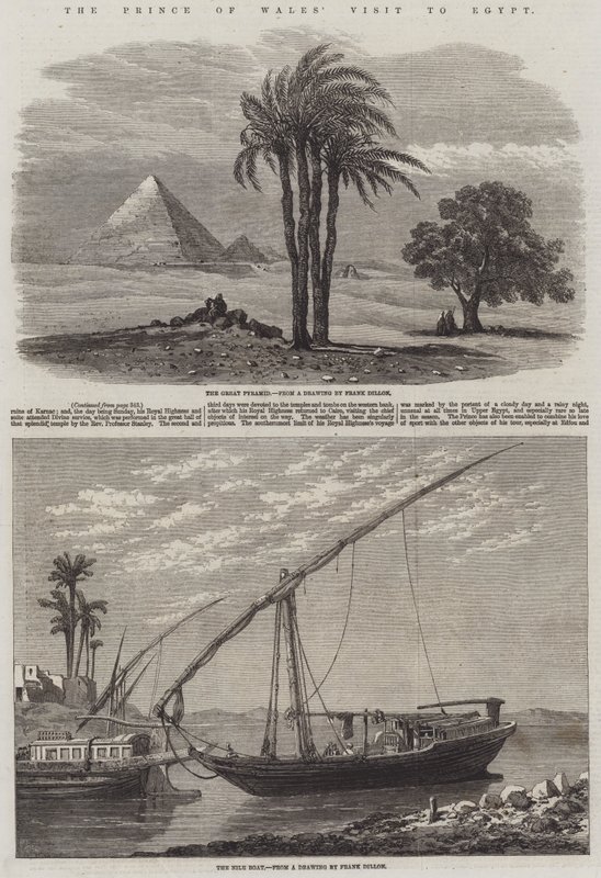 La visita del principe di Galles in Egitto da Frank Dillon