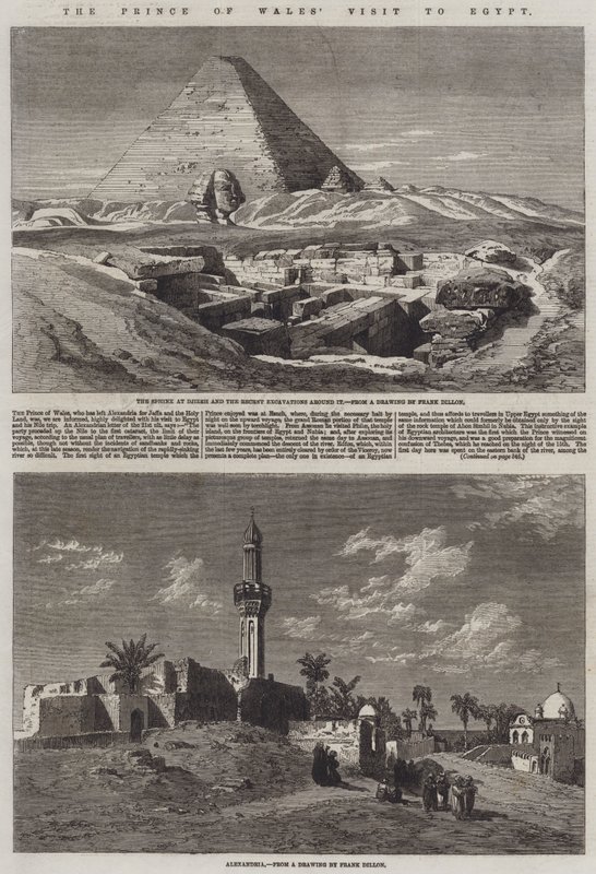 La visita del Principe di Galles in Egitto da Frank Dillon