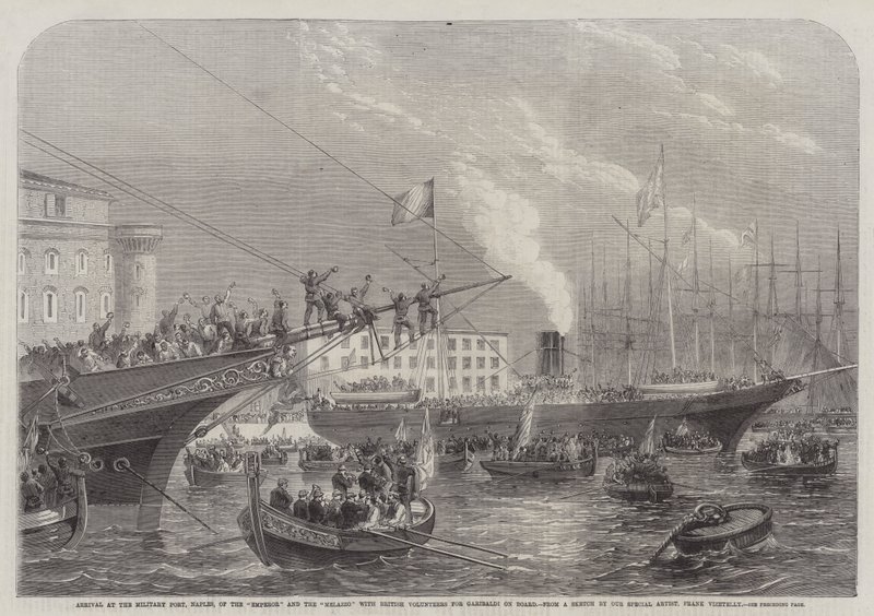 Arrivo al porto militare di Napoli dell