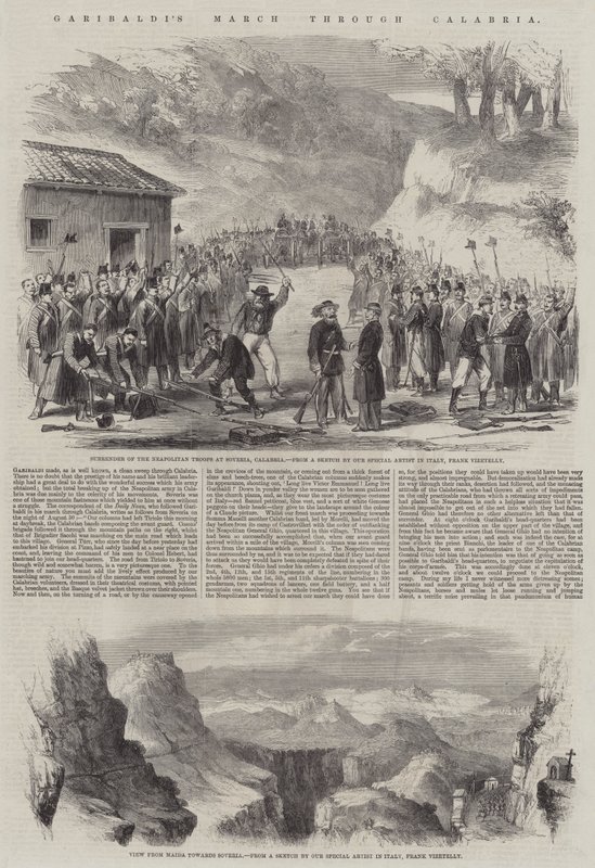 La marcia di Garibaldi attraverso la Calabria da Frank Vizetelly