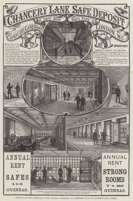 Pubblicità, Chancery Lane Safe Deposit da Frank Watkins