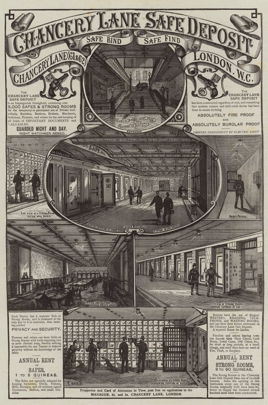 Pubblicità, Chancery Lane Safe Deposit da Frank Watkins