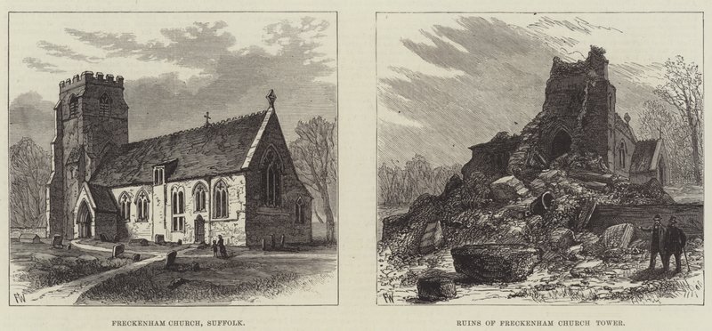 Crollo di una torre della chiesa nel Suffolk da Frank Watkins