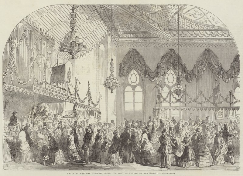 Fiera di beneficenza nel padiglione di Brighton per il dispensario di Brighton da Frank Watkins