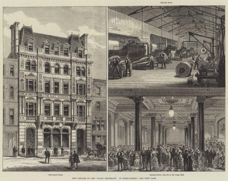 Nuovi uffici del Daily Telegraph in Fleet-Street da Frank Watkins