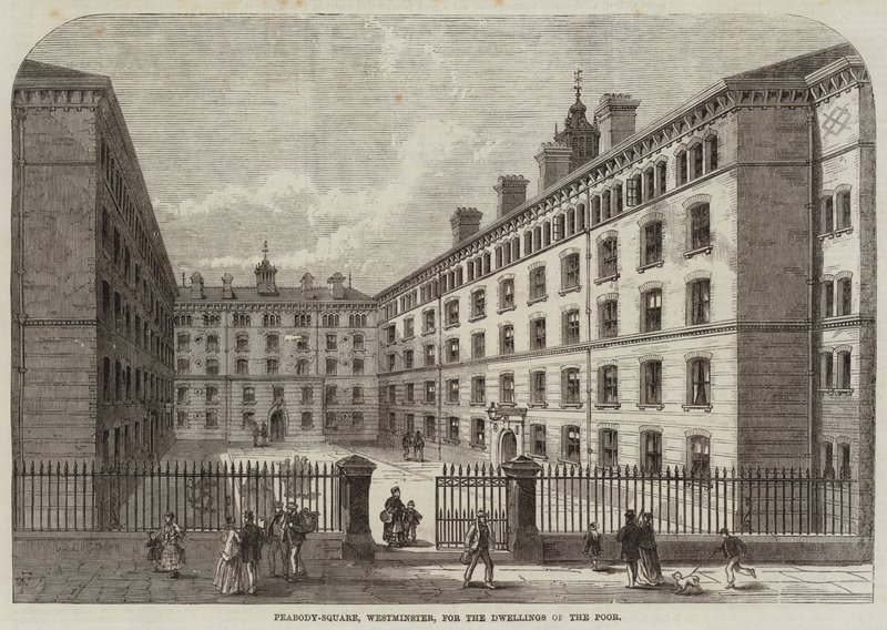 Peabody-Square, Westminster, per le abitazioni dei poveri da Frank Watkins