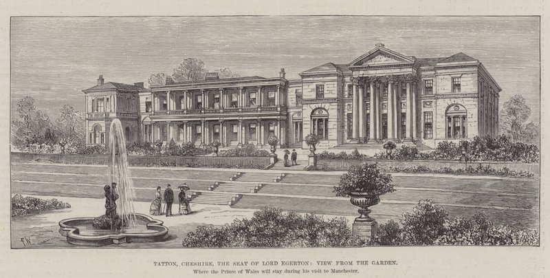 Tatton, Cheshire, la residenza di Lord Egerton, vista dal giardino da Frank Watkins