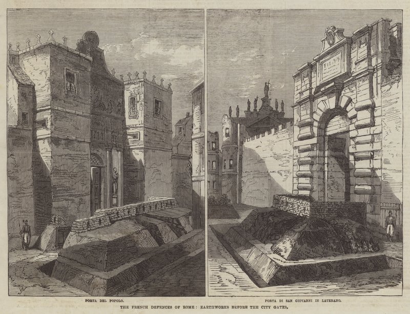 Le Difese Francesi di Roma, Opere di Terra davanti alle Porte della Città da Frank Watkins