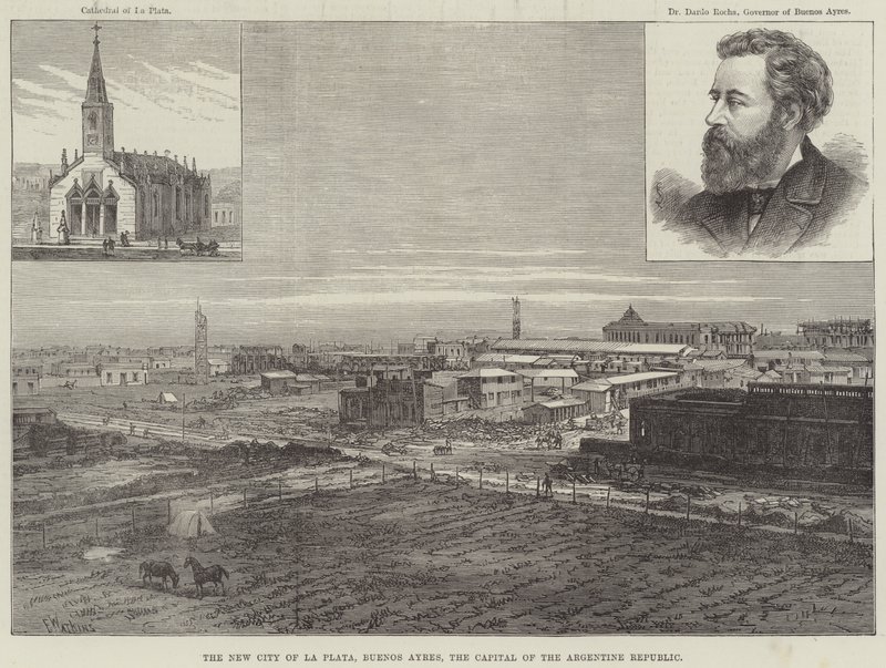 La nuova città di La Plate, Buenos Ayres, la capitale della Repubblica Argentina da Frank Watkins