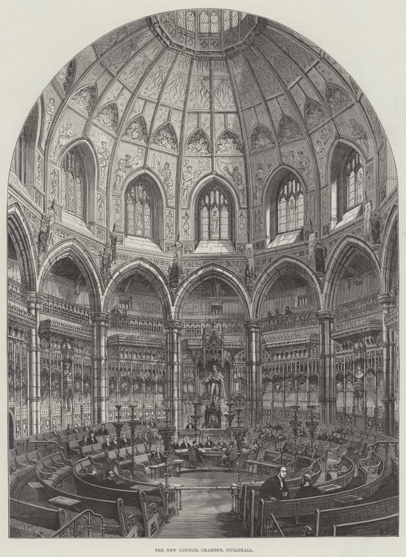 La nuova sala del consiglio, Guildhall da Frank Watkins