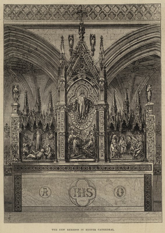 Il nuovo reredos nella Cattedrale di Exeter da Frank Watkins