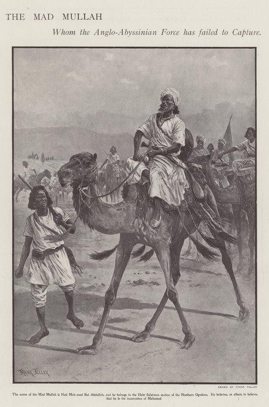 Mohammed Abdullah Hassan, il "Mullah Pazzo", leader religioso e militare somalo da Frank (after) Feller