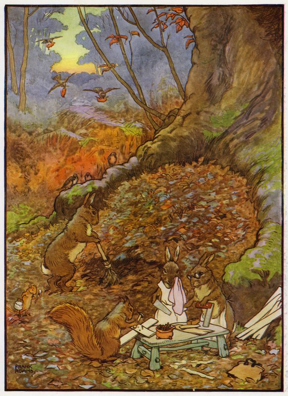 Illustrazione per Babes in the Wood da Frank Adams