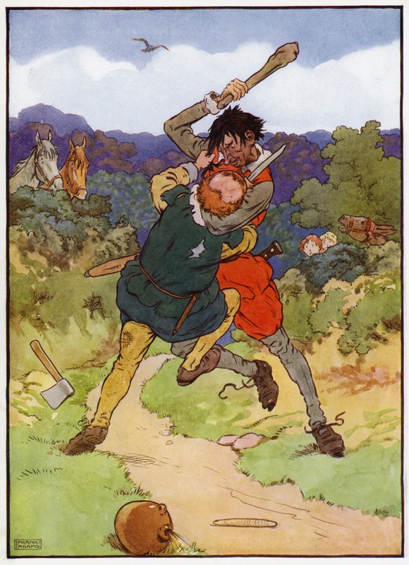 Illustrazione per Babes in the Wood da Frank Adams