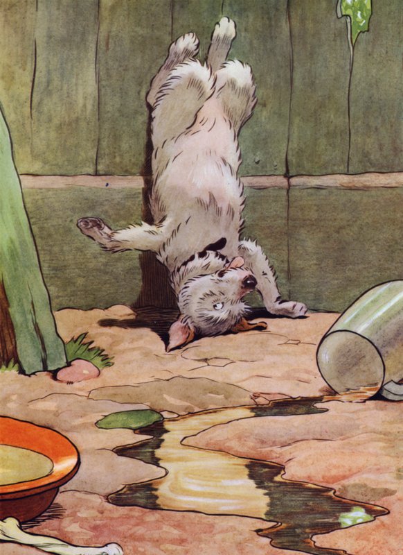 Illustrazione per Old Mother Hubbard da Frank Adams