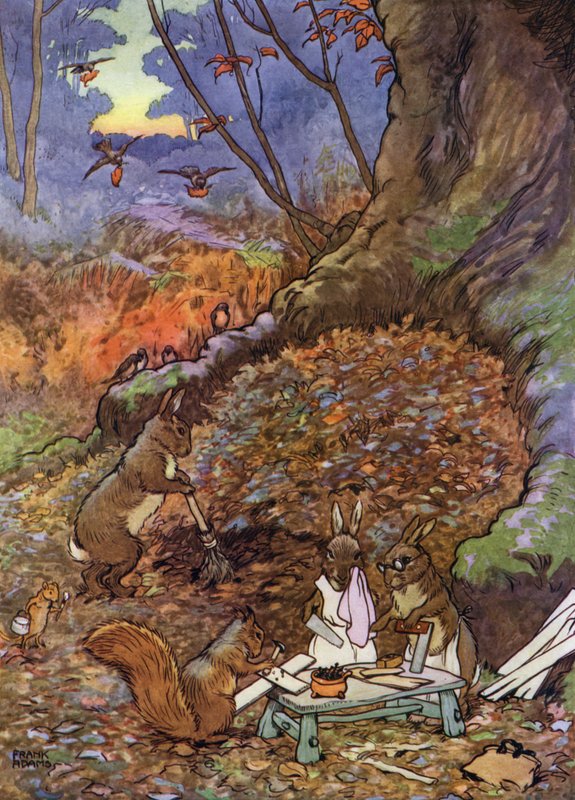 Illustrazione per "The Babes in the Wood" da Frank Adams