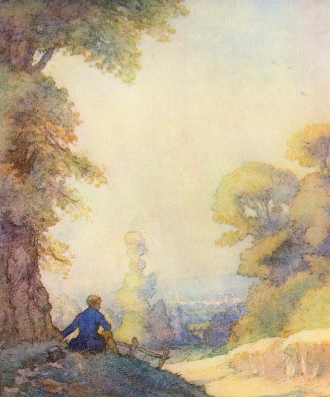 Illustrazione per The Scholar-Gipsy di Matthew Arnold da Frank Adams