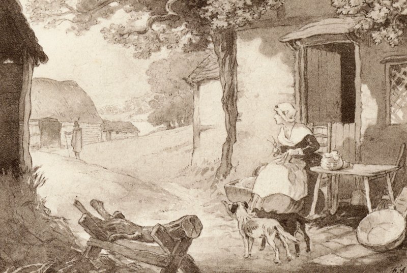 Illustrazione per The Scholar-Gipsy di Matthew Arnold da Frank Adams