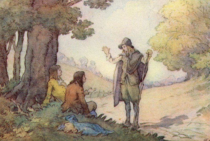 Illustrazione per The Scholar-Gipsy di Matthew Arnold da Frank Adams