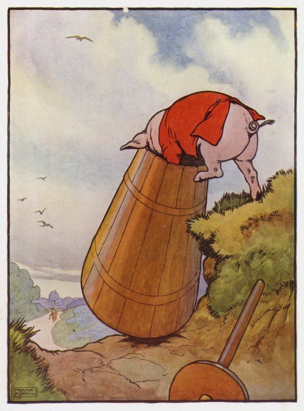 Illustrazione per I Tre Porcellini da Frank Adams