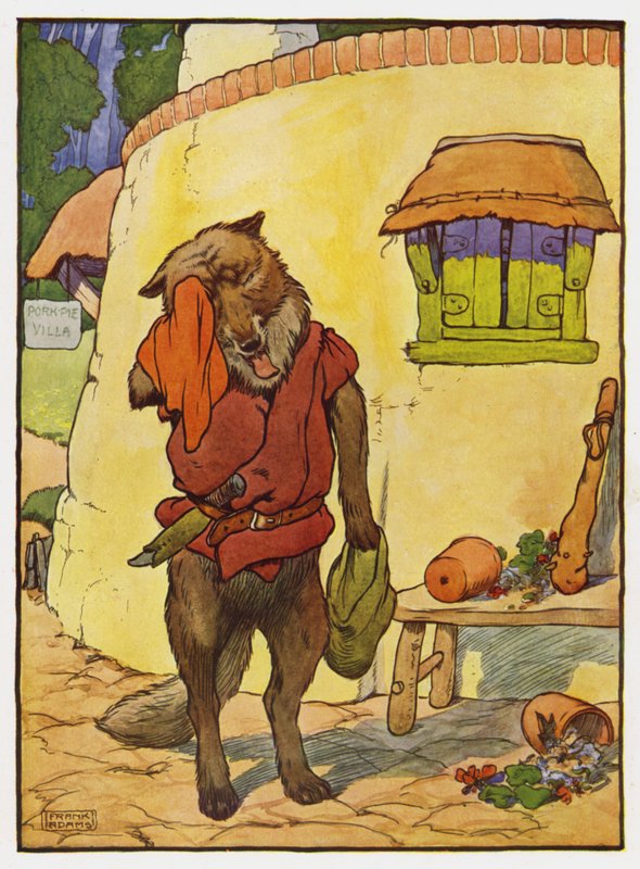Illustrazione per I Tre Porcellini da Frank Adams
