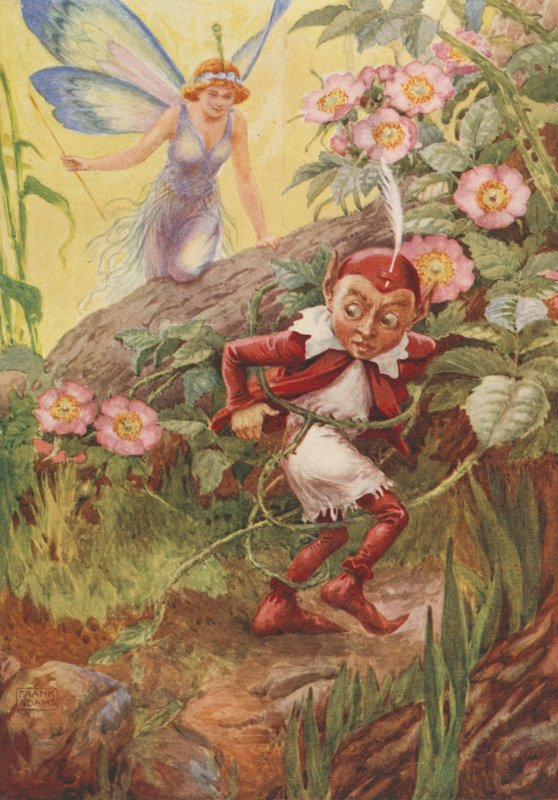 Nymphidia e Puck, da Nymphidia di Michael Drayton da Frank Adams