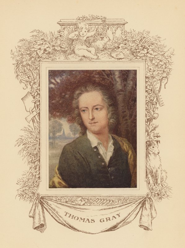 Ritratto del poeta Thomas Gray da Frank Adams