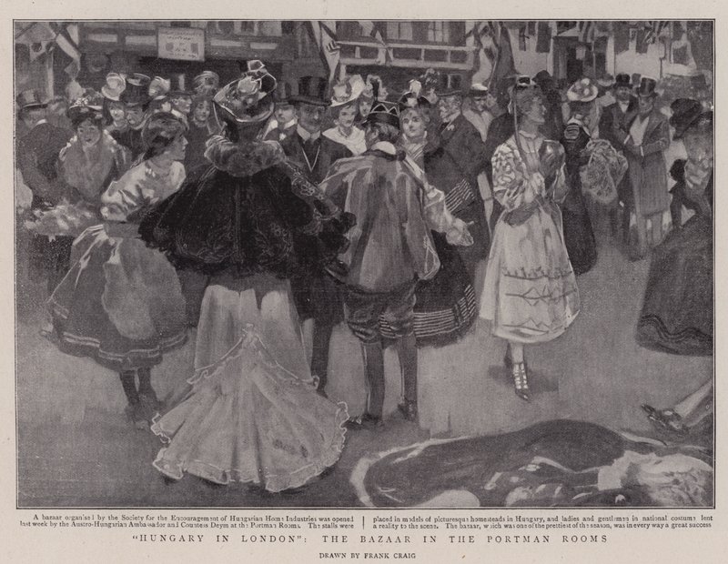 Ungheria a Londra, il bazar nelle Portman Rooms da Frank Craig