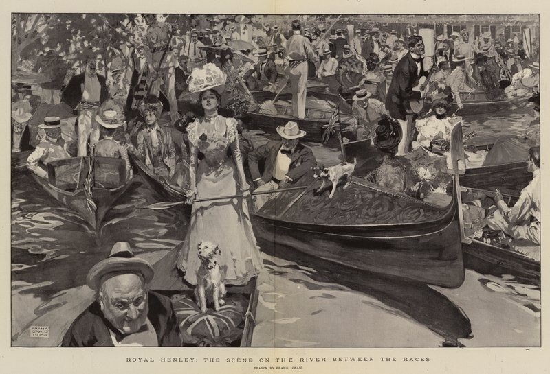 Royal Henley, la scena sul fiume tra le gare da Frank Craig