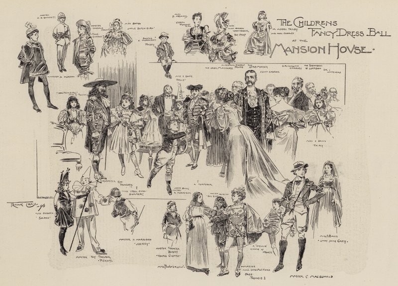 Il ballo in maschera dei bambini alla Mansion House da Frank Craig