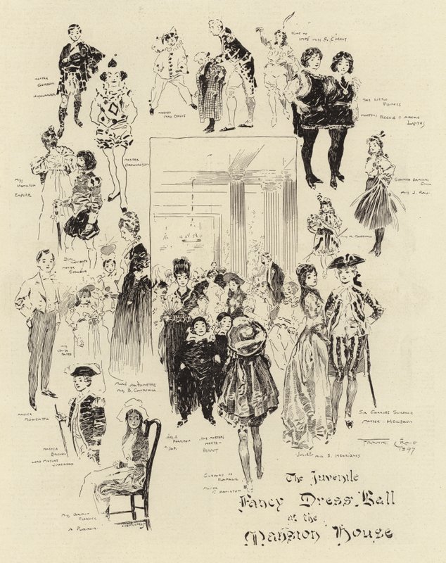 Il ballo in maschera giovanile alla Mansion House da Frank Craig