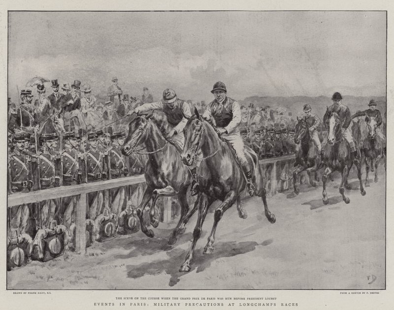 Eventi a Parigi, precauzioni militari alle corse di Longchamps da Frank Dadd