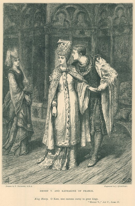 Illustrazione per il Re Enrico V di Shakespeare da Frank Dicksee