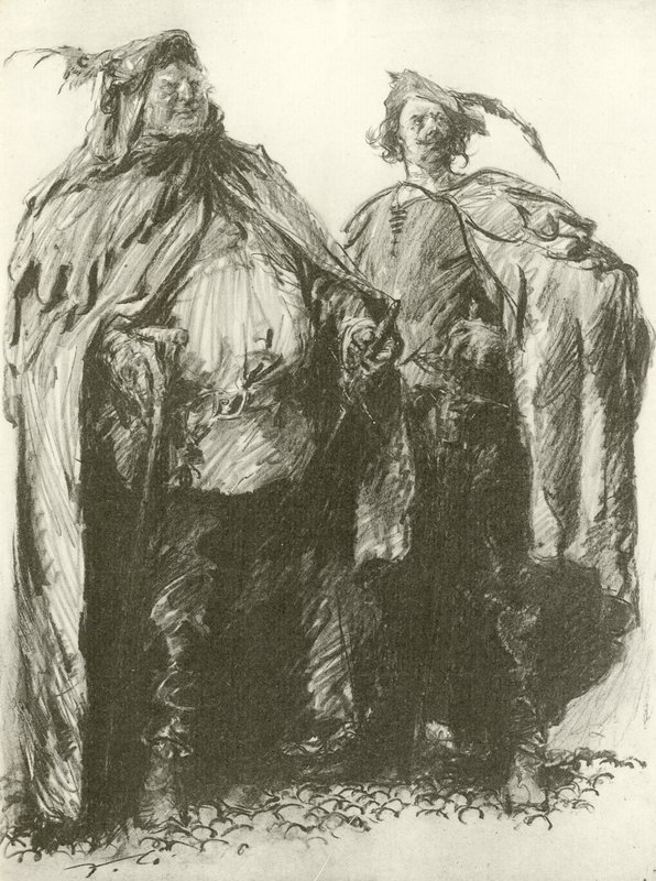 Sir John Falstaff e Pistol da Frank Gillett