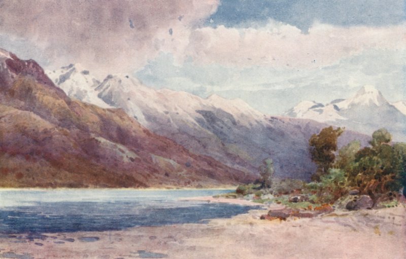 Nuova Zelanda: Alla testa del Lago Wakatipu da Frank H Wright