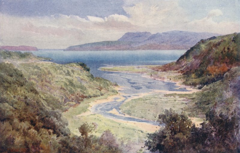 Nuova Zelanda: Lago e Monte Tarawera da Frank H Wright