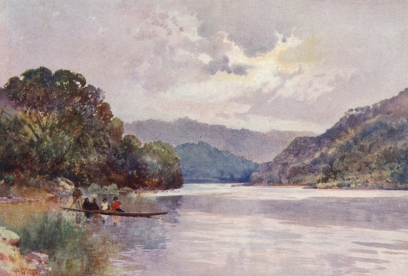Nuova Zelanda: Mattina sul fiume Wanganui da Frank H Wright