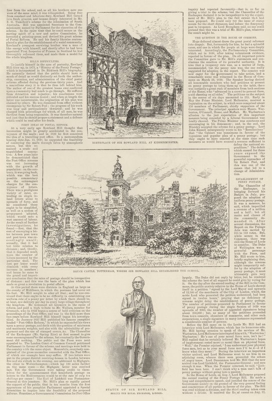 Sir Rowland Hill e il Penny Postage, un giubileo memorabile da Frank Watkins