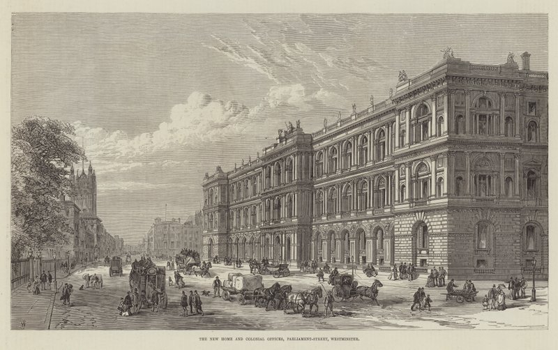 I nuovi uffici di casa e coloniali, Parliament-Street, Westminster da Frank Watkins