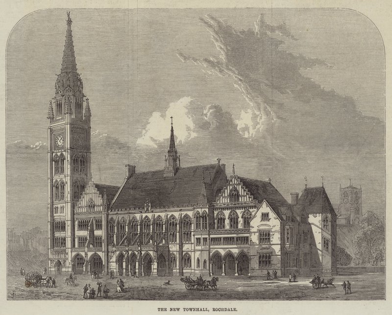 Il nuovo municipio, Rochdale da Frank Watkins