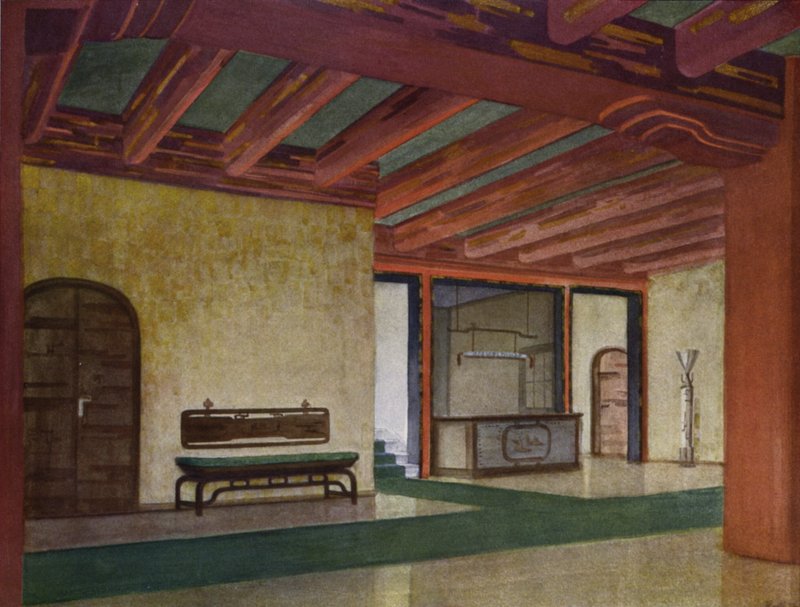 Vestibolo in un hotel da Frans Arnold Breuhaus de Groot