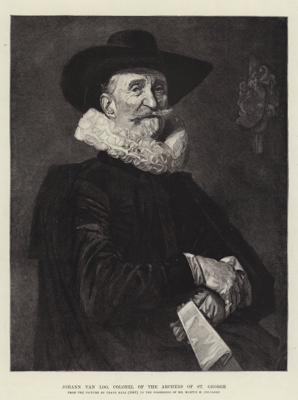 Johann van Loo, colonnello degli arcieri di San Giorgio da Frans Hals