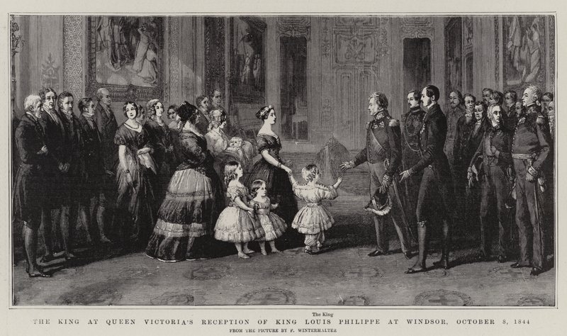Il re alla ricezione di re Luigi Filippo da parte della regina Vittoria a Windsor, 8 ottobre 1844 da Franz Xaver Winterhalter