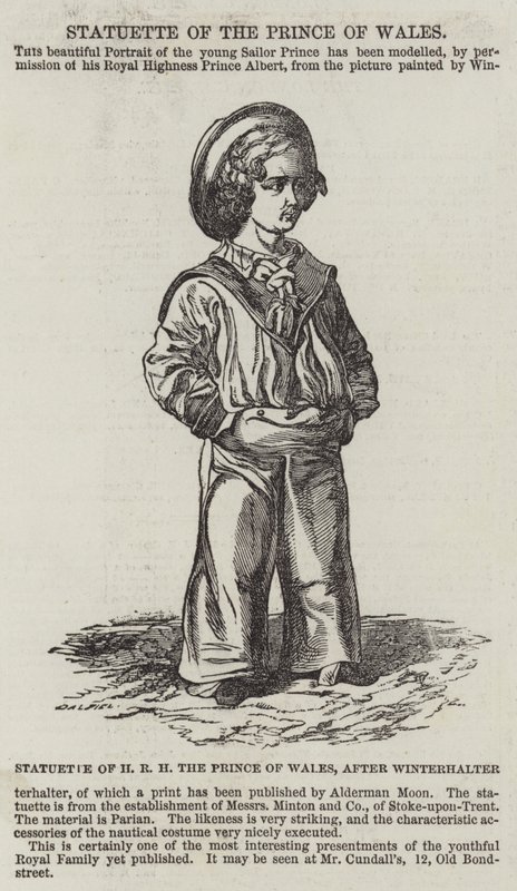 Statuetta di SAR il Principe di Galles da Franz Xaver Winterhalter