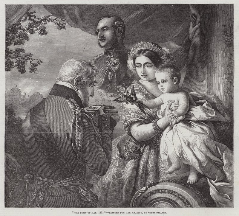 Il Primo di Maggio, 1851, dipinto per Sua Maestà da Franz Xaver Winterhalter