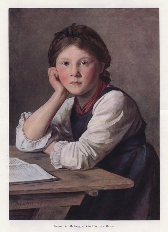 Un Bambino delle Montagne da Franz von Defregger