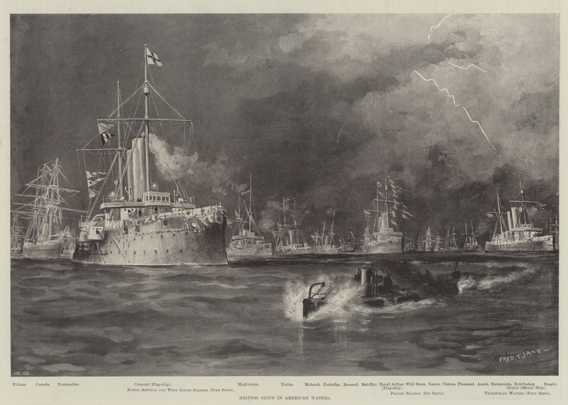Navi britanniche in acque americane da Fred T. Jane