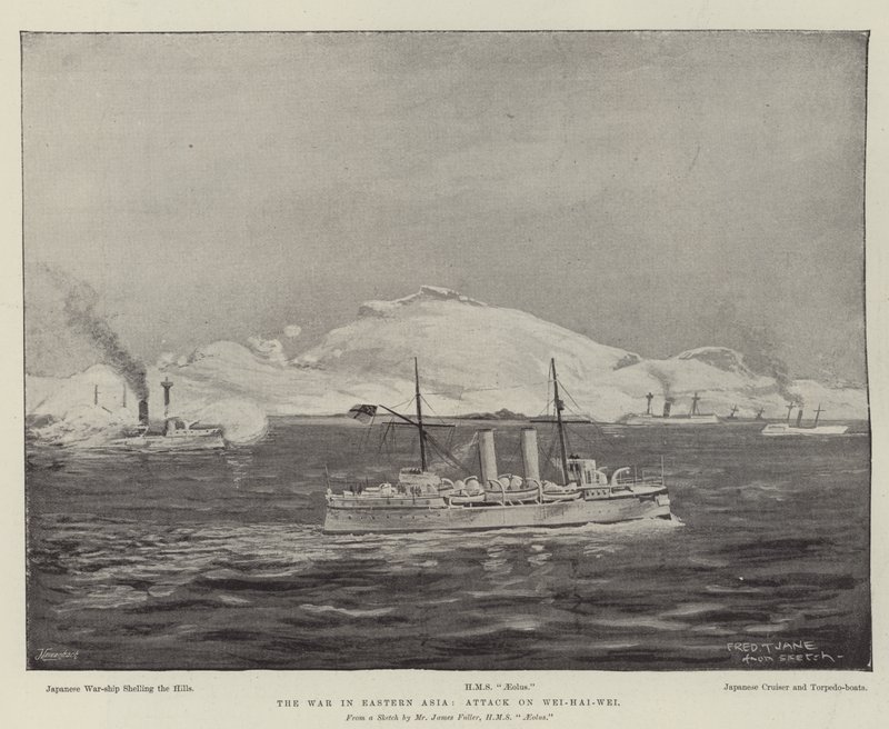 La guerra in Asia orientale, attacco a Wei-hai-Wei da Fred T. Jane