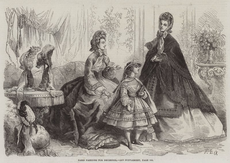 Moda parigina per dicembre da Frederic Theodore Lix
